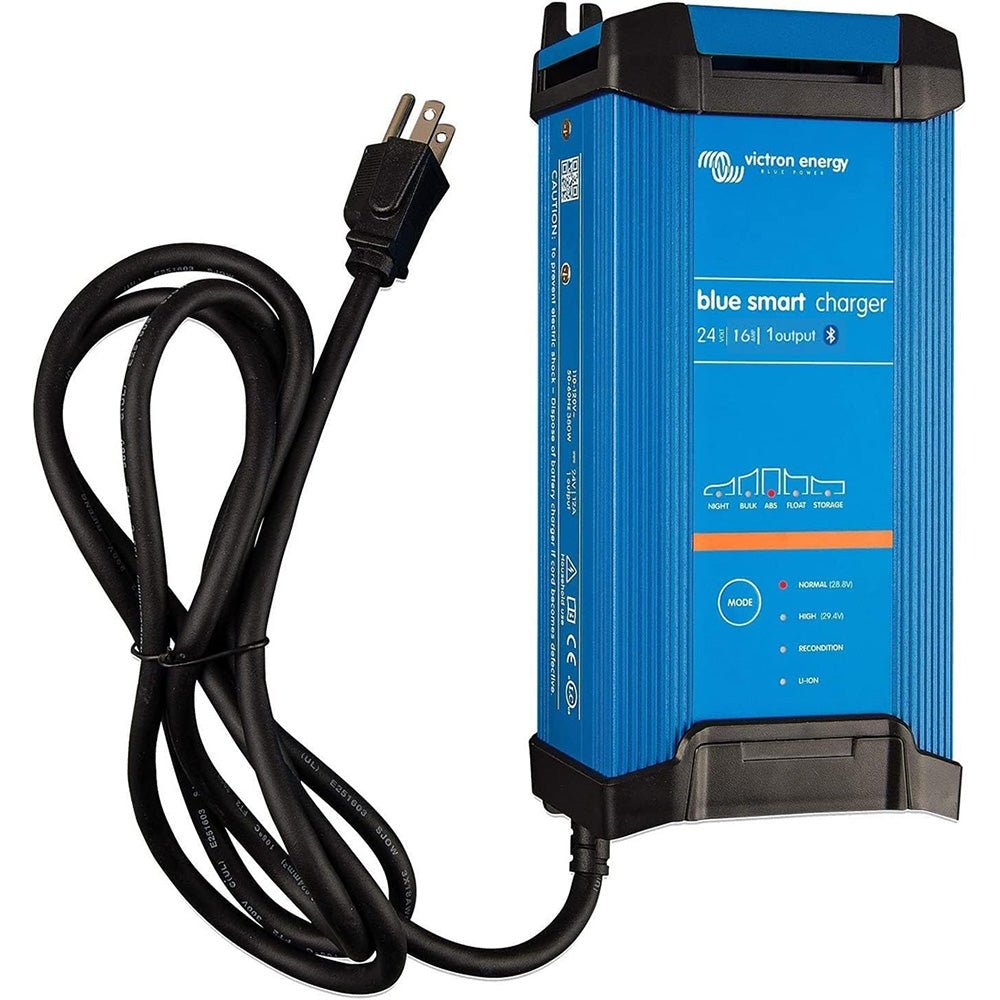Victron Blue Smart IP22 24VDC 16A 1 Bank 120V Charger - Dry Mount [BPC241647102] - Houseboatparts.com