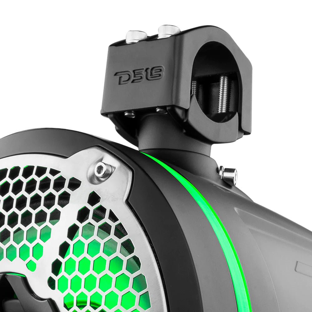 DS18 HYDRO 10" Neodymium Marine Towers w/Built-In Passive Radiator, 1" Driver RGB LED Lights - 900W - Black [NXL-X10TPNEO/BK] - Houseboatparts.com