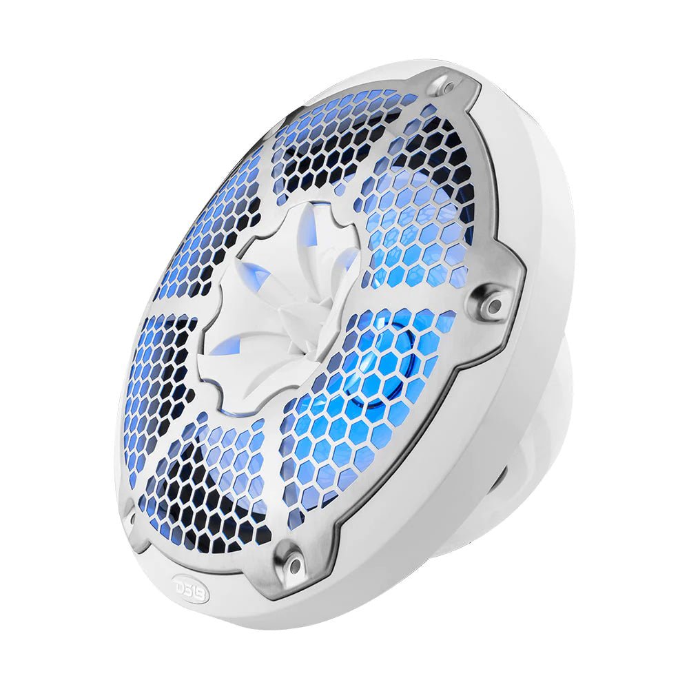 DS18 HYDRO 10" 2-Way Speakers w/Bullet Tweeter Integrated RGB LED Lights - White [NXL-10M/WH] - Houseboatparts.com