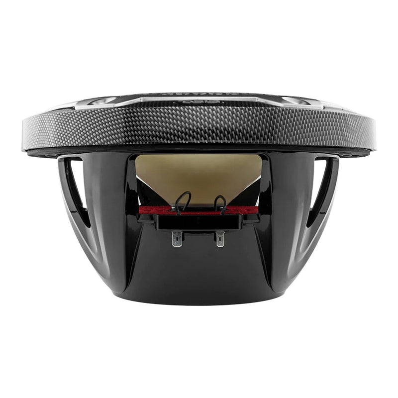 DS18 HYDRO 10" 2-Way Speakers w/Bullet Tweeter Integrated RGB LED Lights - Carbon Fiber [CF-10M] - Houseboatparts.com