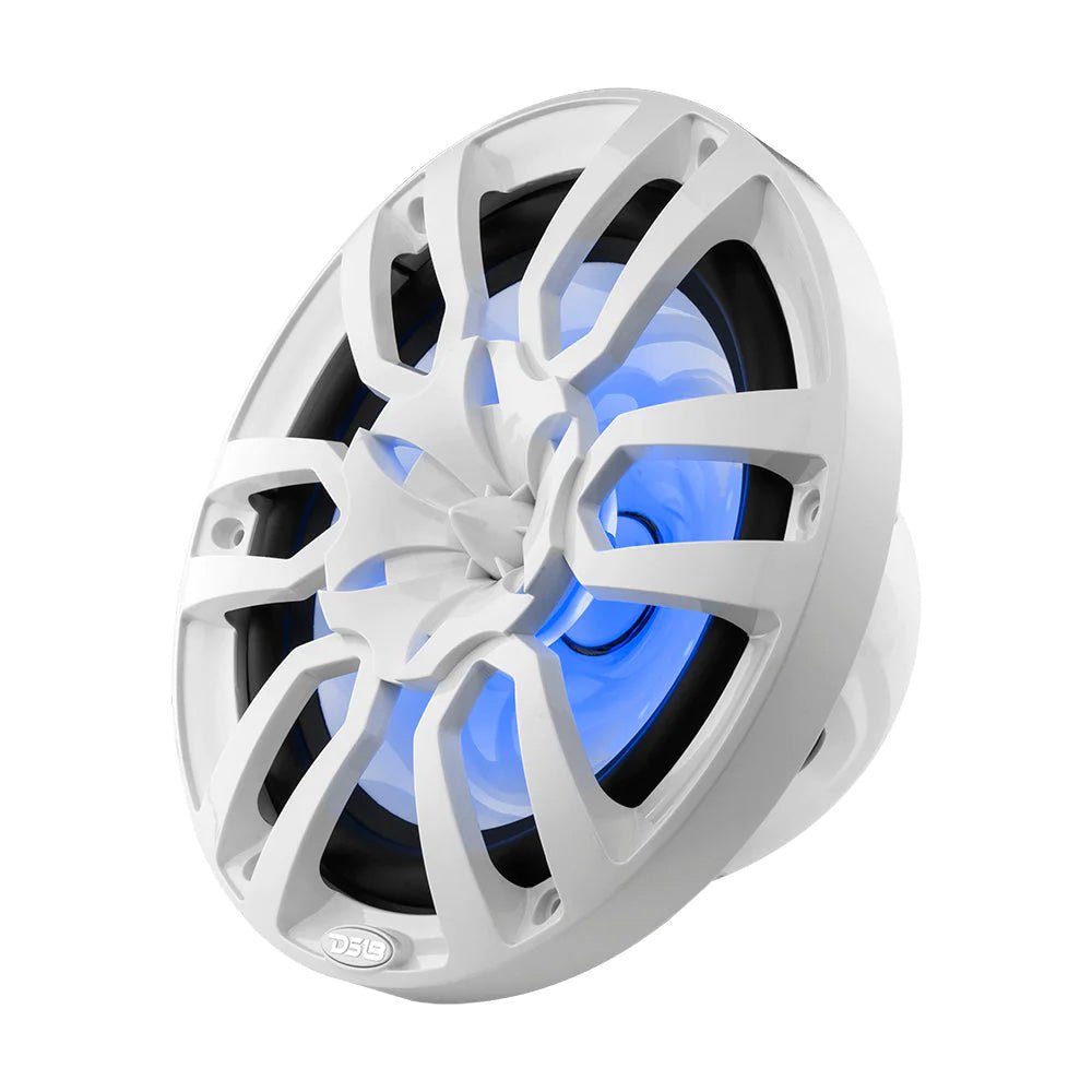 DS18 HYDRO 10" 2-Way Marine Speakers w/Bullet Tweeters Integrated RGB LED Lights - White [NXL-10/WH] - Houseboatparts.com