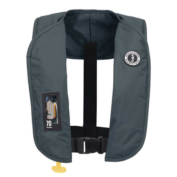 Mustang MIT 70 Manual Inflatable PFD - Admiral Grey [MD4041-191-0-202] - Houseboatparts.com