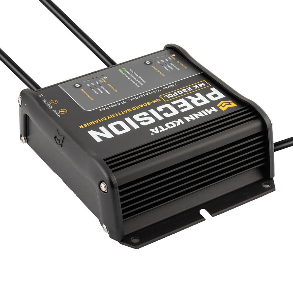 Minn Kota On - Board Precision Charger MK - 230 PCL 2 Bank x 15 AMP LI Optimized Charger [1832304] - Houseboatparts.com
