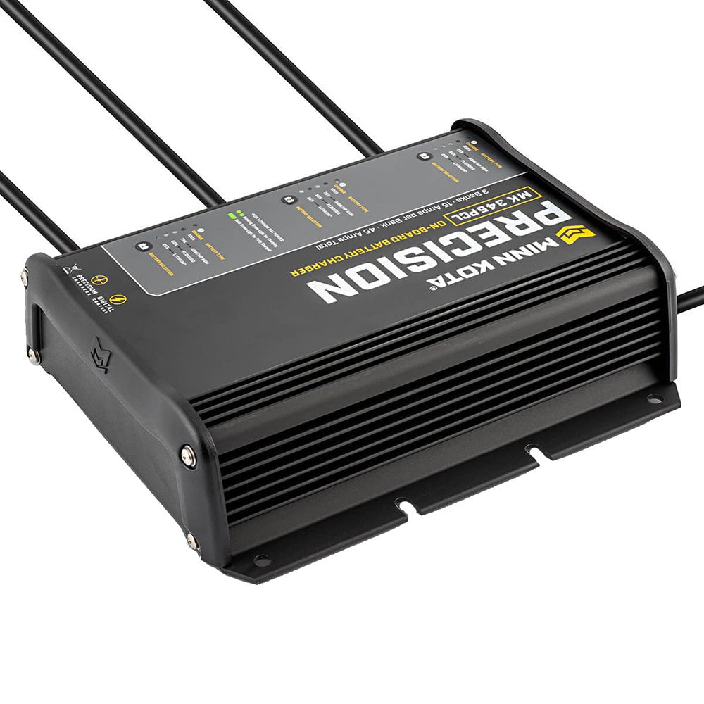 Minn Kota On - Board Precision Charger MK - 345 PCL 3 Bank x 15 AMP LI Optimized Charger [1833454] - Houseboatparts.com