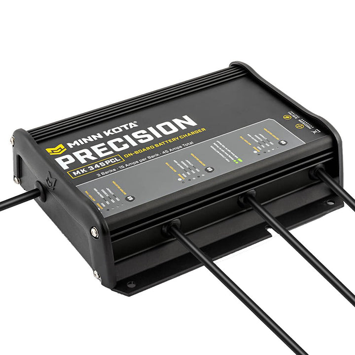 Minn Kota On - Board Precision Charger MK - 345 PCL 3 Bank x 15 AMP LI Optimized Charger [1833454] - Houseboatparts.com