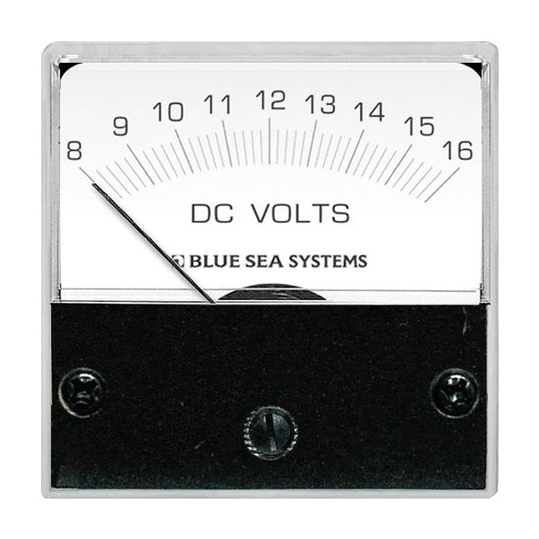 Blue Sea 8028 DC Analog Micro Voltmeter - 2" Face, 8-16 Volts DC [8028] - Houseboatparts.com
