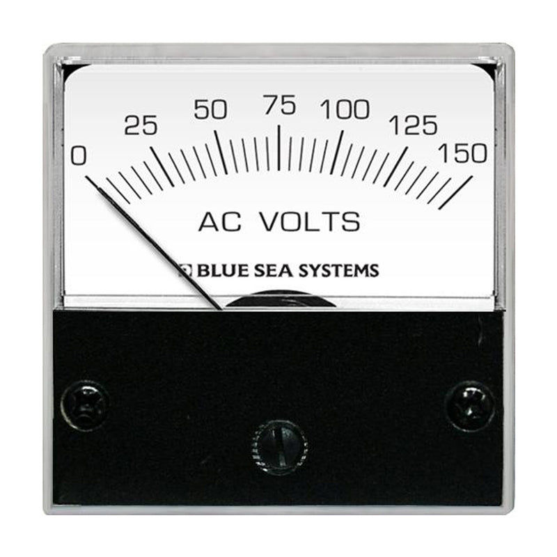 Blue Sea 8244 AC Analog Micro Voltmeter - 2" Face, 0-150 Volts AC [8244] - Houseboatparts.com