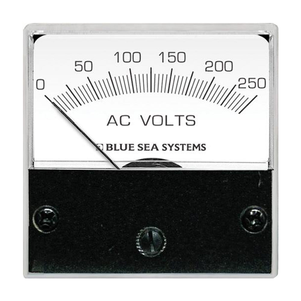 Blue Sea 8245 AC Analog Micro Voltmeter - 2" Face, 0-250 Volts AC [8245] - Houseboatparts.com