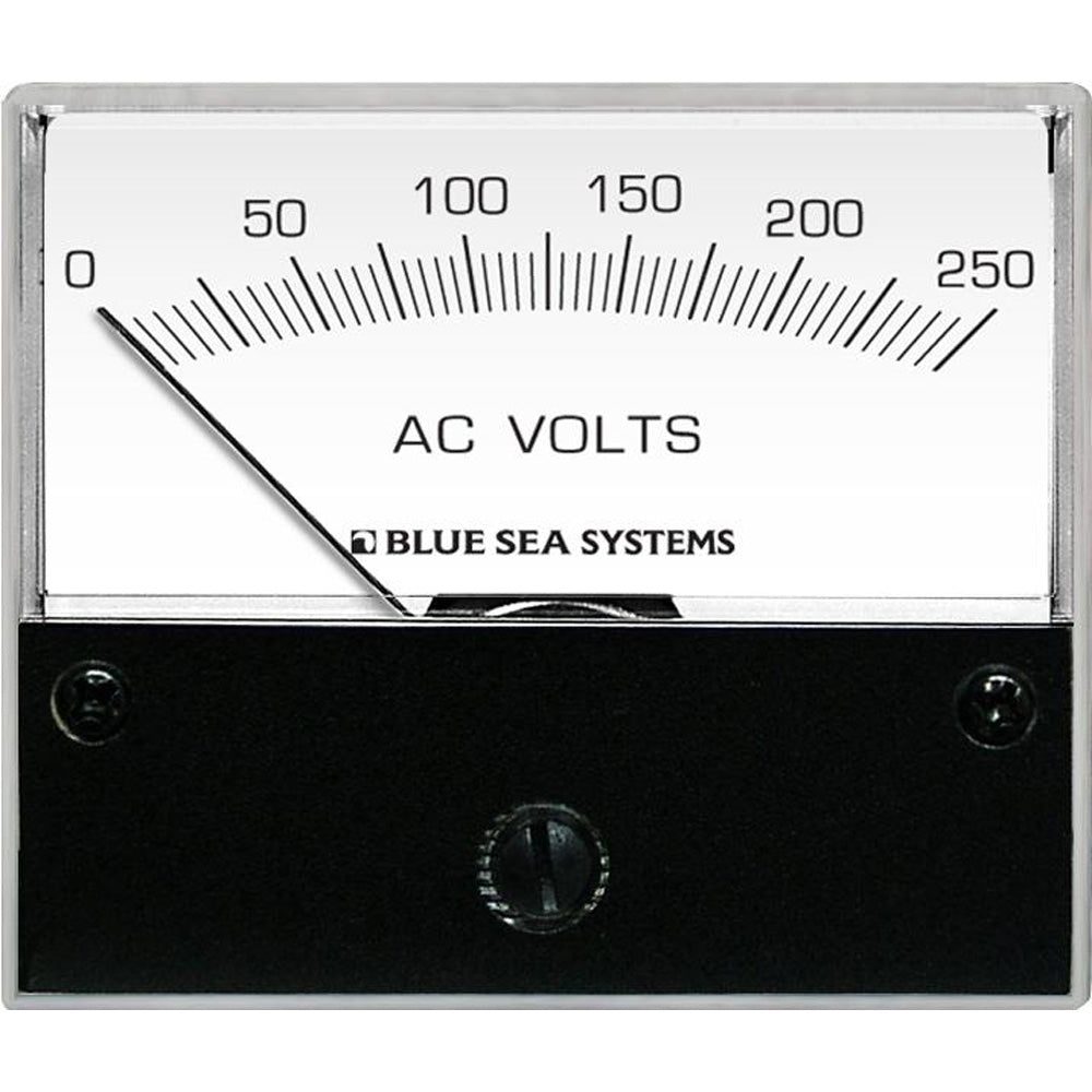 Blue Sea 9354 AC Analog Voltmeter 0-250 Volts AC [9354] - Houseboatparts.com