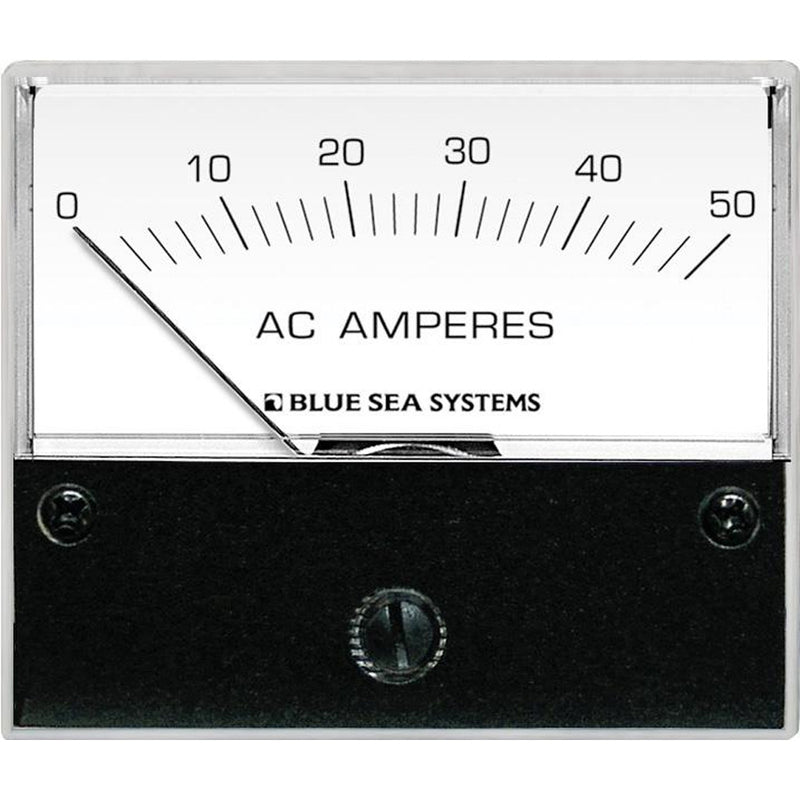 Blue Sea 9630 AC Analog Ammeter 0-50 Amperes AC [9630] - Houseboatparts.com