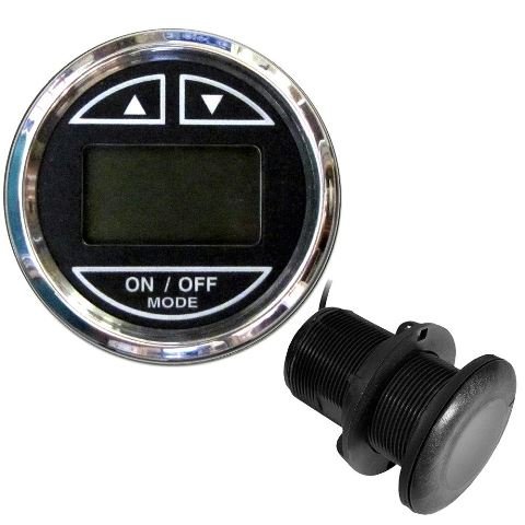 Faria Beede Instruments 2" Depth Sounder w/Thru - Hull Transducer 13795 (Black) - Houseboatparts.com