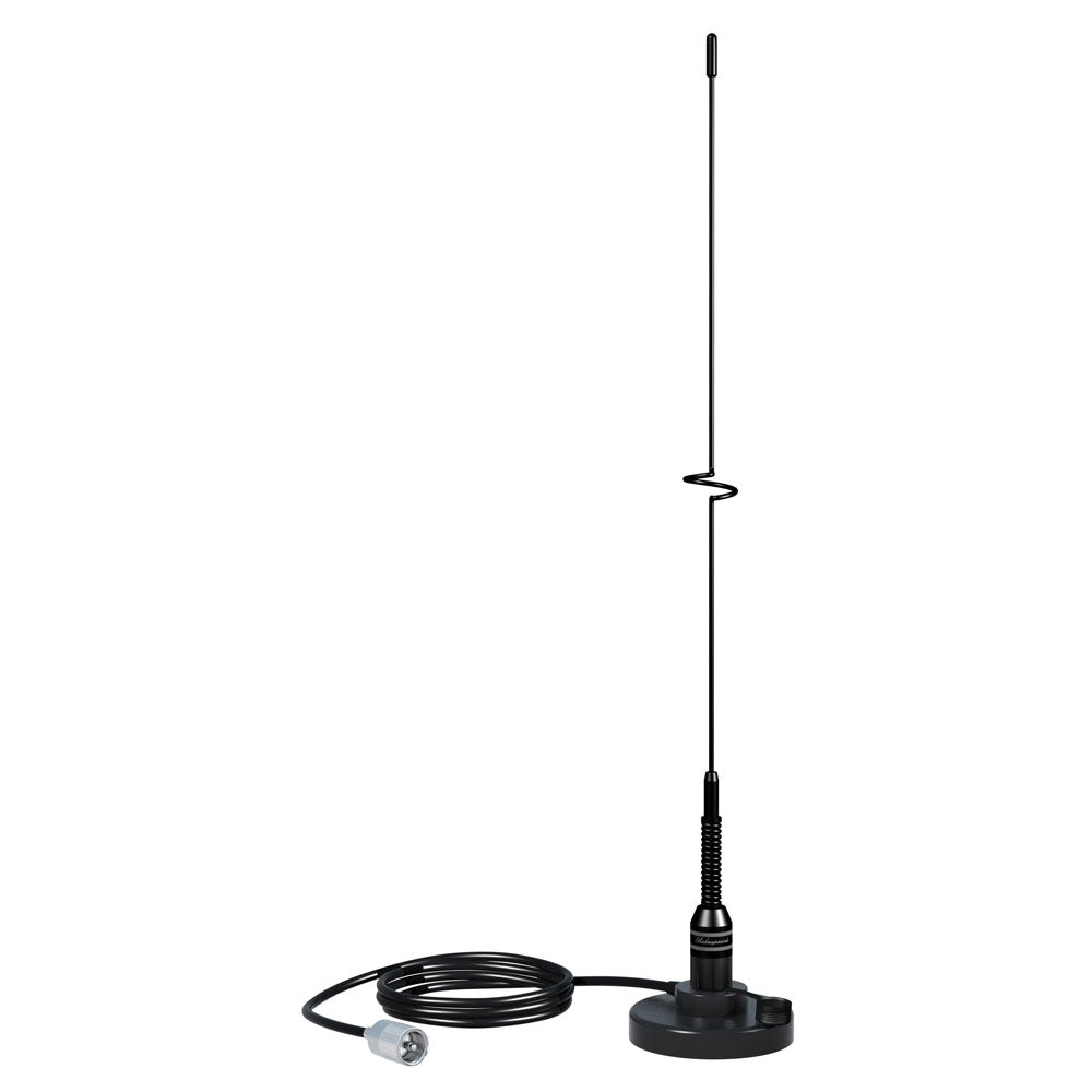Shakespeare VHF 19" 5218 Black SS Whip Antenna - Magnetic Mount [5218] - Houseboatparts.com