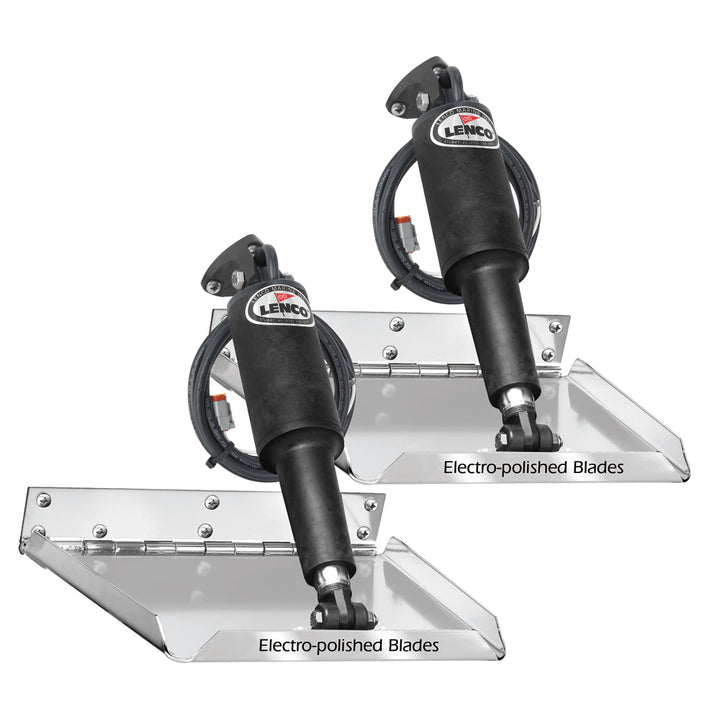 Lenco 12" x 9" Standard Performance Trim Tab Kit w/o        Switch Kit 12V [15036-101] - Houseboatparts.com