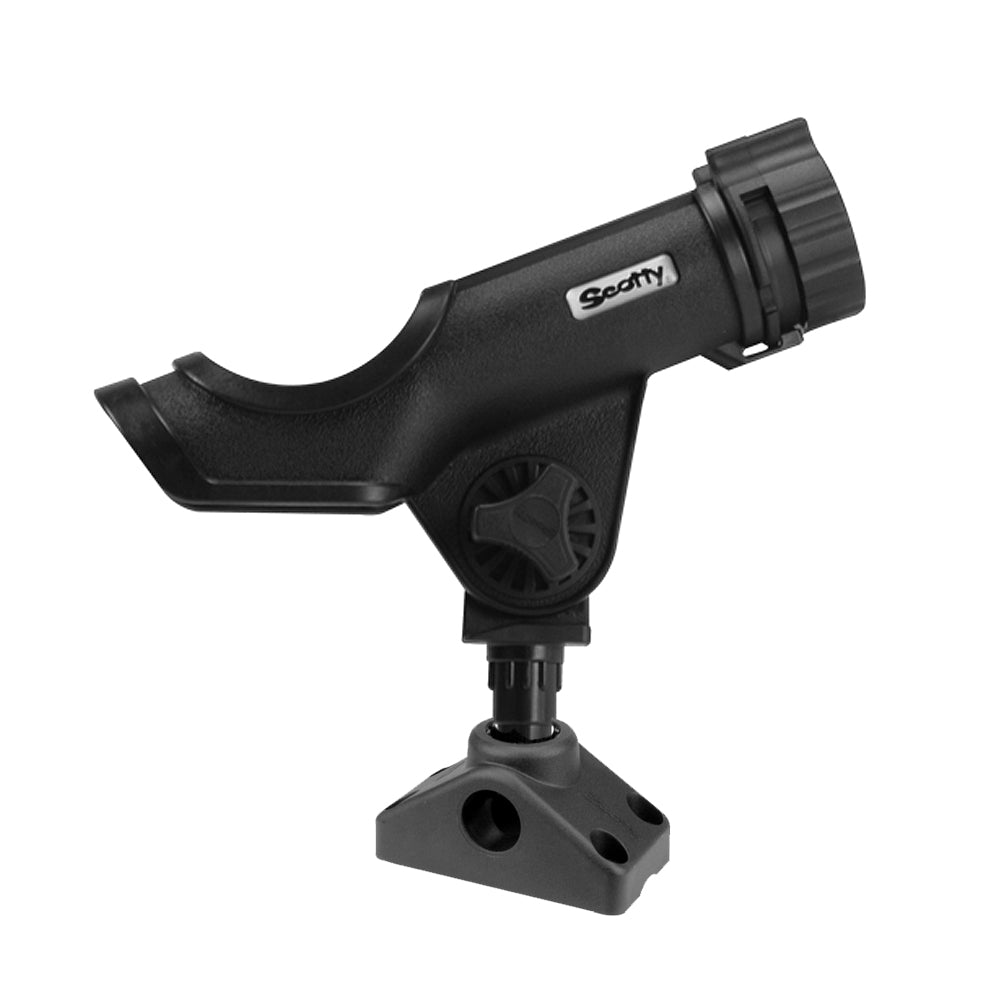 Scotty Powerlock Rod Holder Black w/241 Side/Deck Mount [230-BK] - Houseboatparts.com