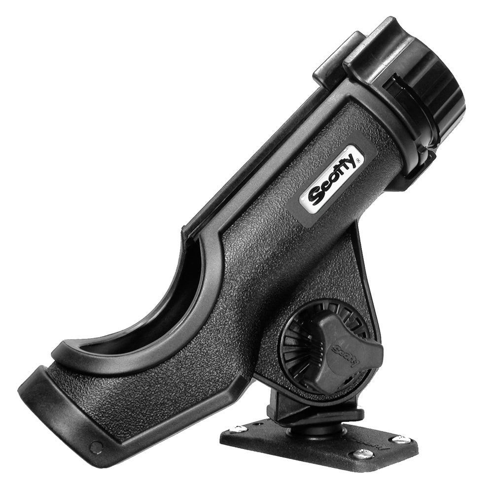 Scotty Powerlock Rod Holder Black w/244 Flush Deck Mount [231-BK] - Houseboatparts.com