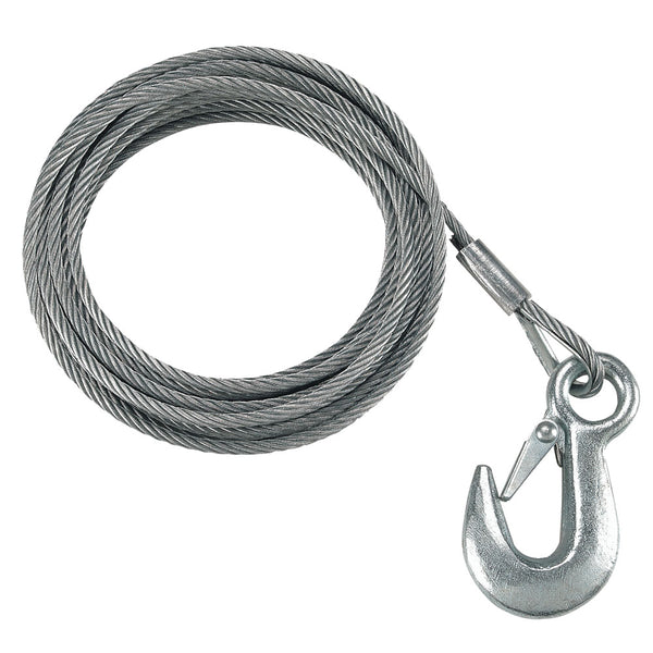 Fulton 3/16" x 25' Galvanized Winch Cable - 4,200 lbs. Breaking Strength [WC325 0100] - Houseboatparts.com