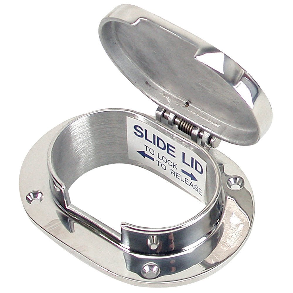 Whitecap Chain & Rope Deck Pipe 3 - 7/8" x 2 - 1/2" Opening [6008HC] - Houseboatparts.com