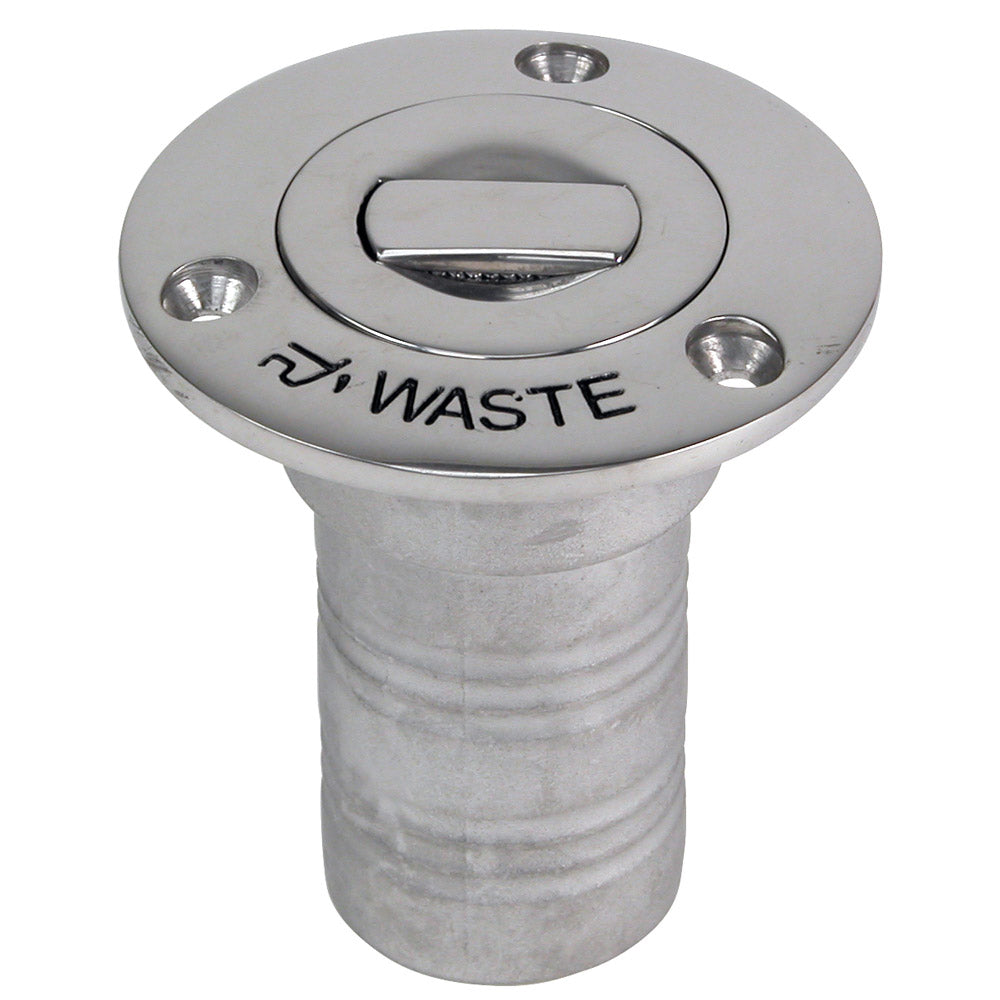 Whitecap Bluewater Push Up Deck Fill - 1-1/2" Hose - Waste [6996CBLUE] - Houseboatparts.com