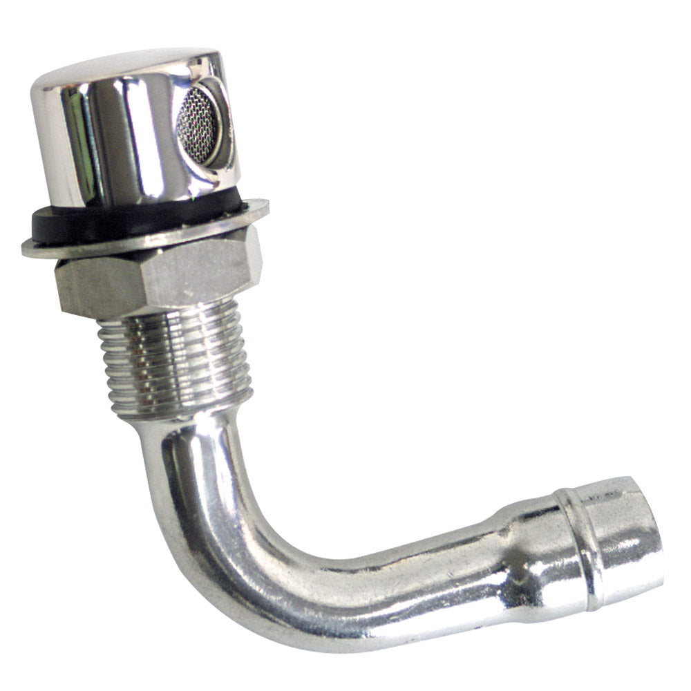 Whitecap Fuel Vent - Round Head, 90 Degree, 5/8" Hose [6023C] - Houseboatparts.com