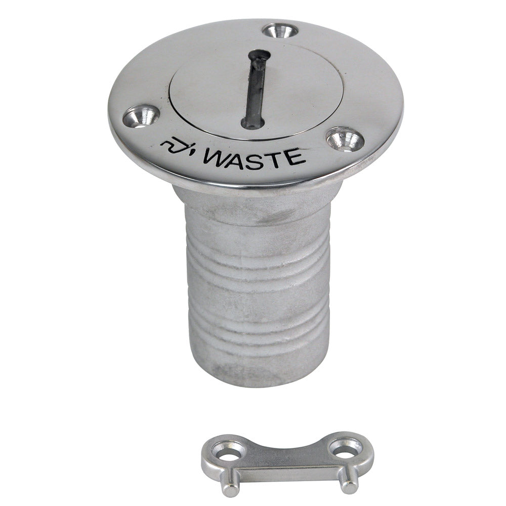 Whitecap Hose Deck Fill - 1-1/2" Hose Waste [6126C] - Houseboatparts.com