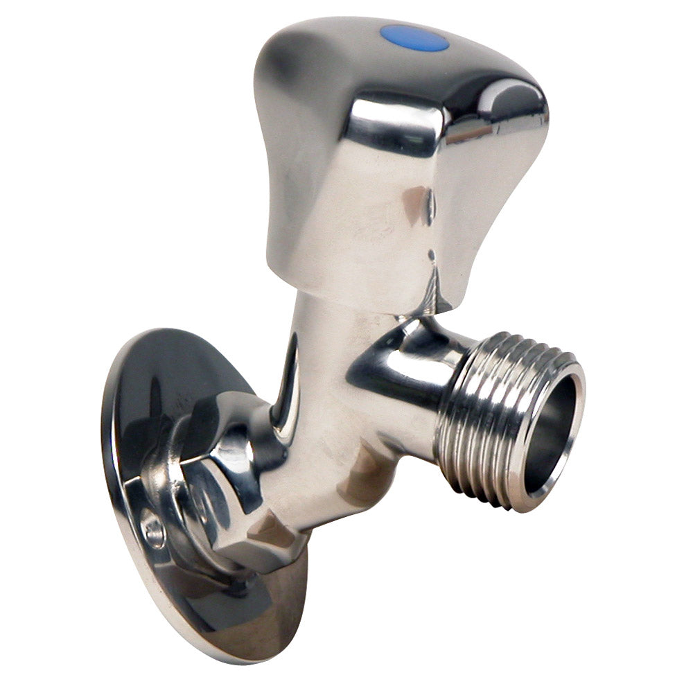 Whitecap S.S. Faucet 2-3/16" Base 3-3/16" Depth [P-2456C] - Houseboatparts.com