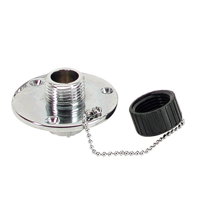 Whitecap C.P. Brass Outlet 2 - 3/4" Base 1" Depth [P - 2454C] - Houseboatparts.com