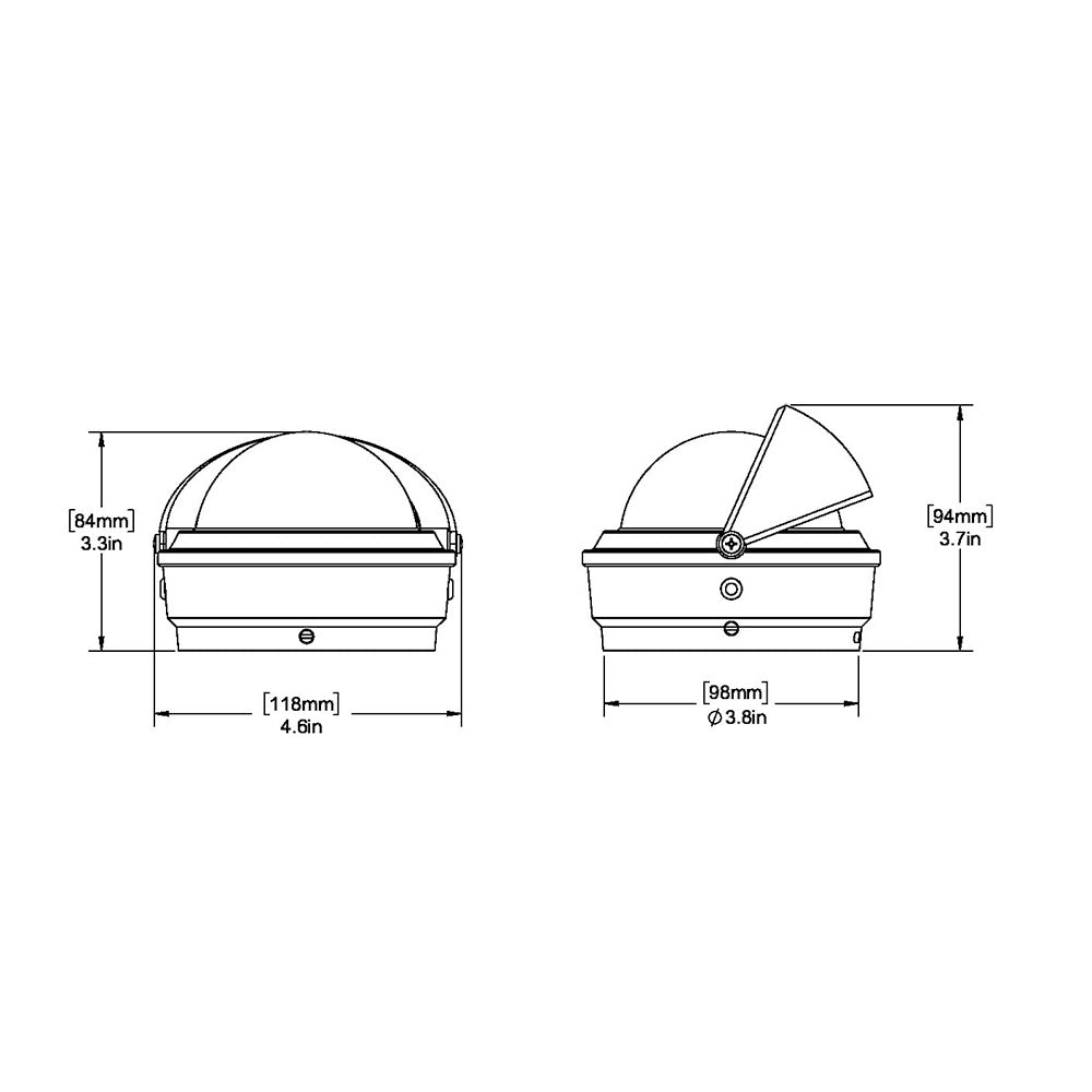 Ritchie S-87W Voyager Compass - Surface Mount - White [S-87W] - Houseboatparts.com