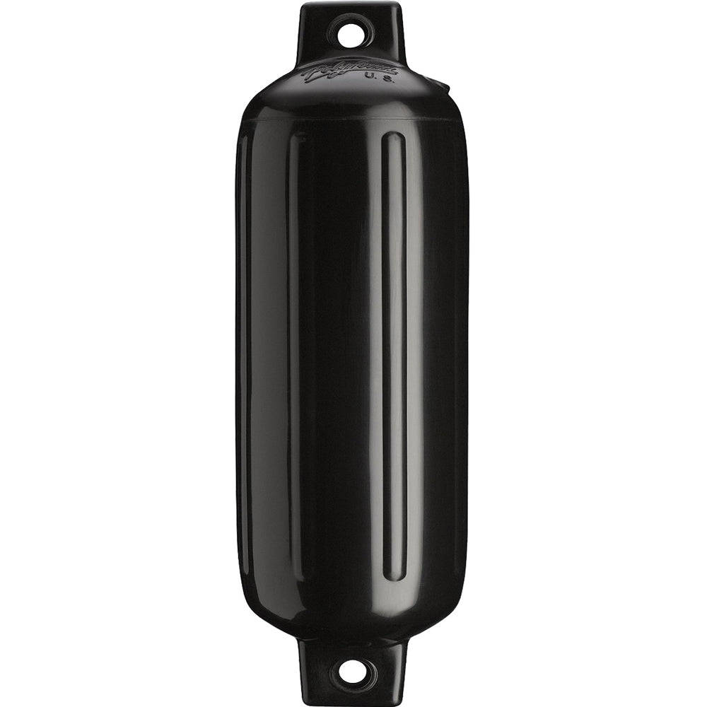 Polyform G-4 Twin Eye Fender 6.5" x 22" - Black [G-4-BLACKWO] - Houseboatparts.com