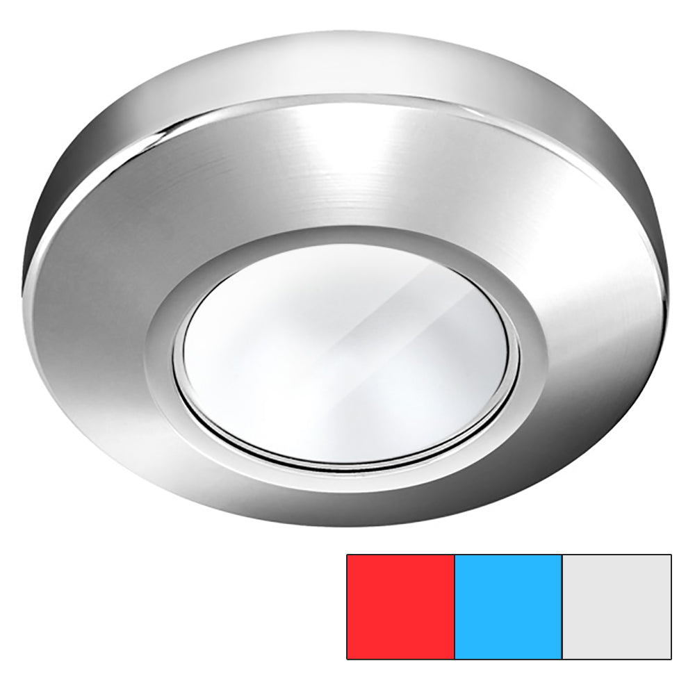 i2Systems Profile P1120 Tri-Light Surface Light - Red, Cool White  Blue - Chrome Finish [P1120Z-11HAE] - Houseboatparts.com