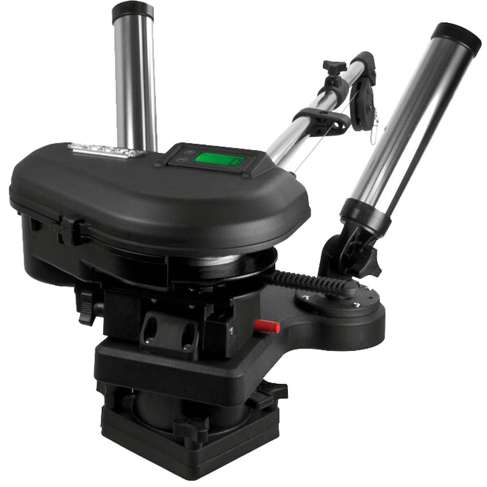 Scotty 2116 HP Depthpower Electric Downrigger 60" SS Telescoping Boom w/Swivel Base - Dual Rod Holder [2116] - Houseboatparts.com