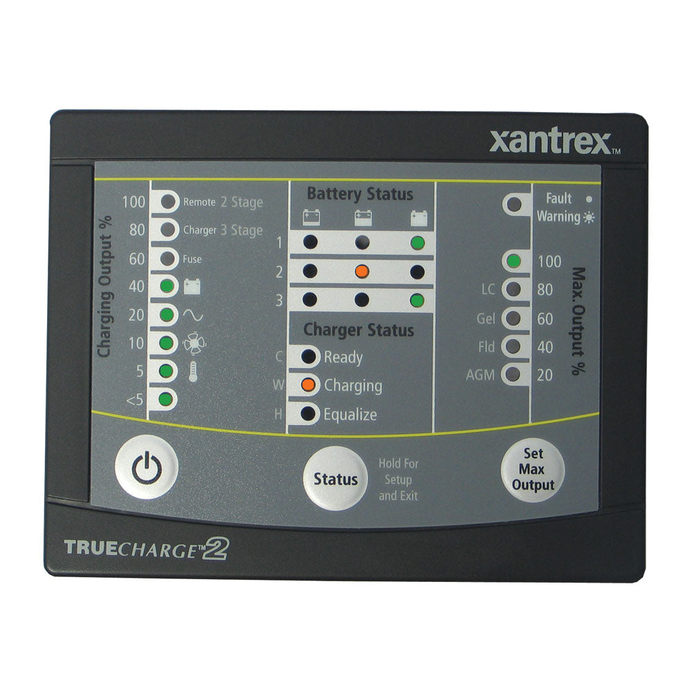 Xantrex TRUECHARGE2 Remote Panel f/20 & 40 & 60 AMP (Only for 2nd generation of TC2 chargers) [808-8040-01] - Houseboatparts.com