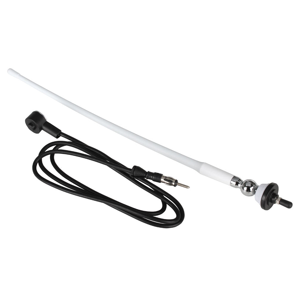 Boss Audio MRANT12W AM/FM Rubber Antenna - White [MRANT12W] - Houseboatparts.com