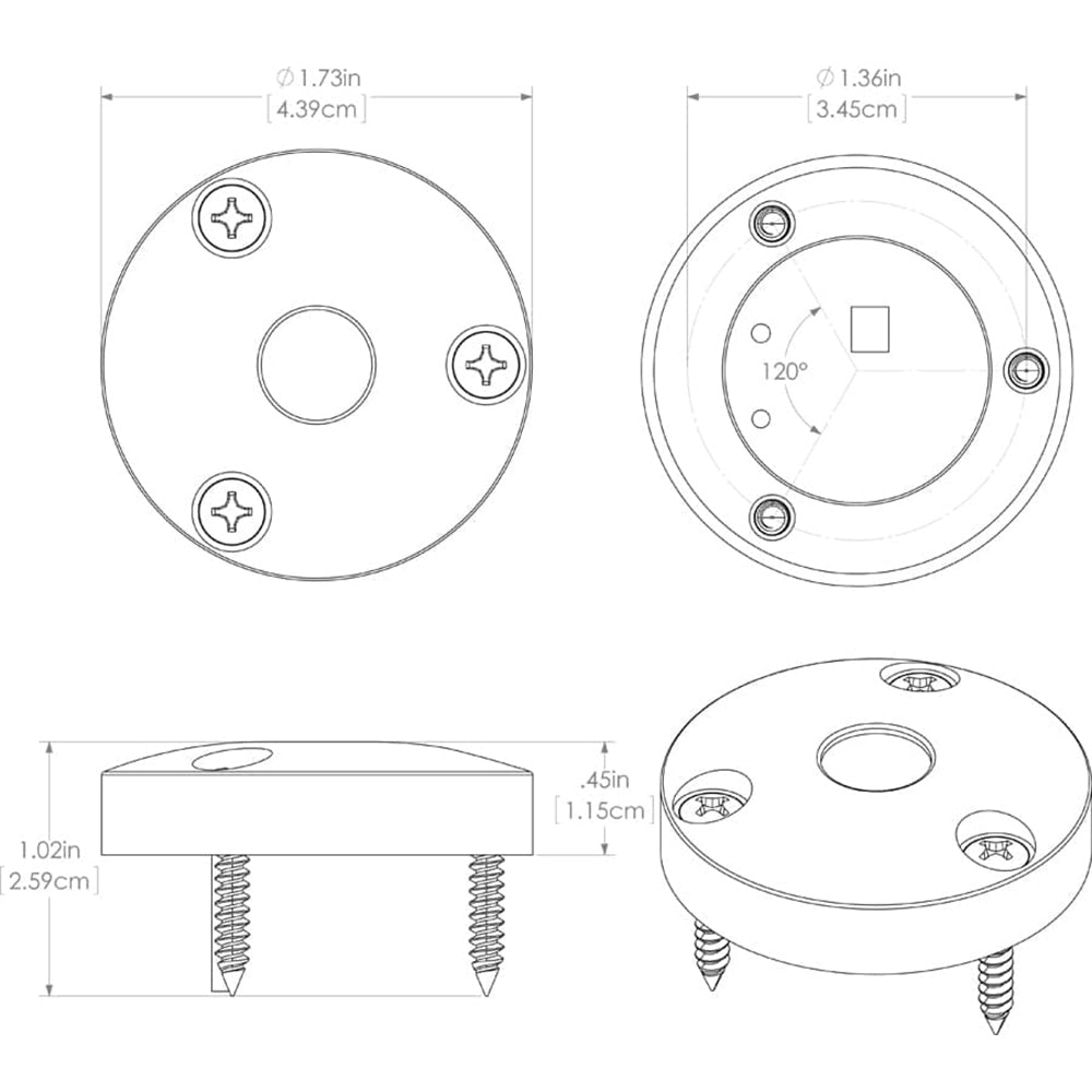 Lumitec High Intensity "Anywhere" Light - Brushed Housing - White Non-Dimming [101033] - Houseboatparts.com