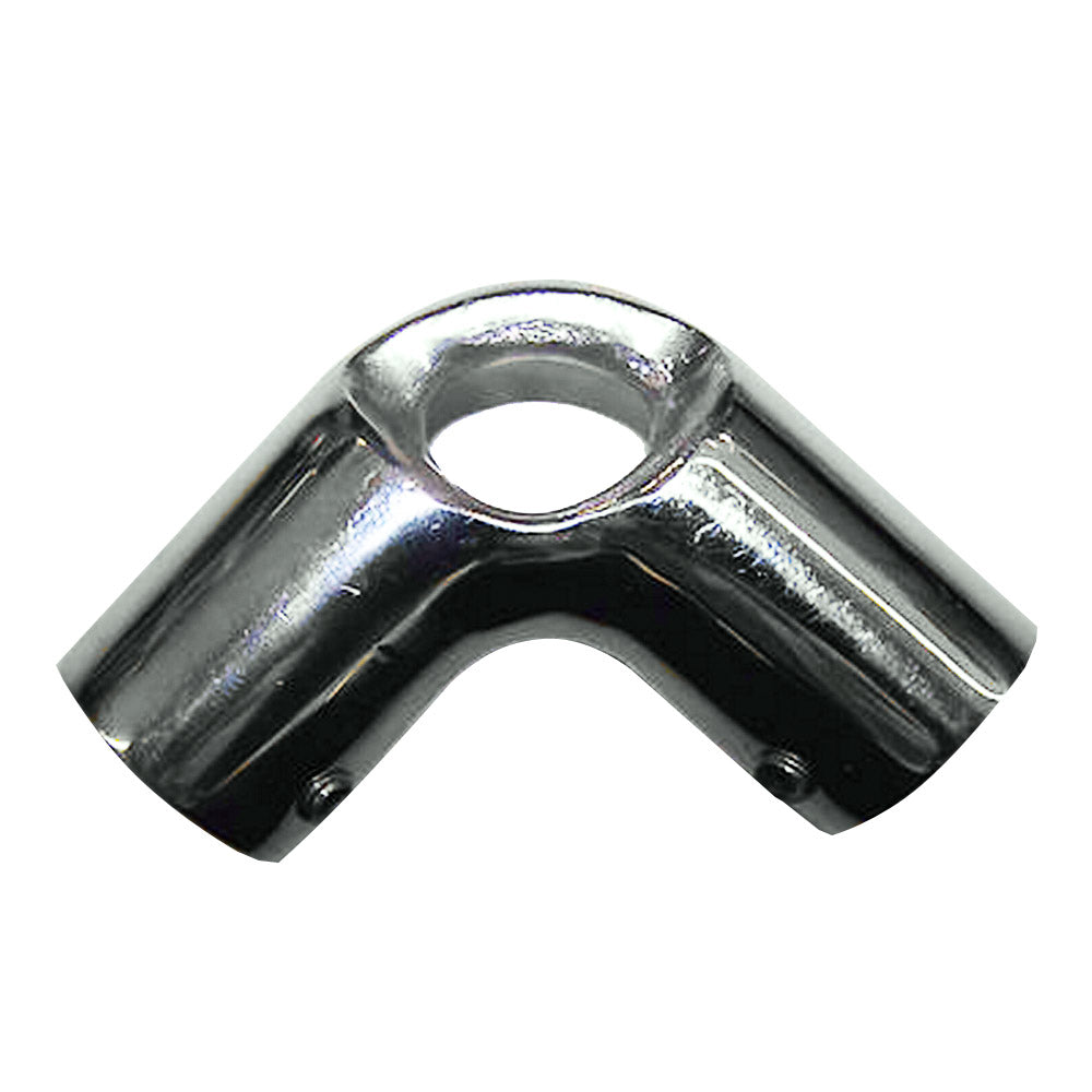 Whitecap 1" O.D. 90 Degree SS Elbow & Eye Anchor [6192] - Houseboatparts.com