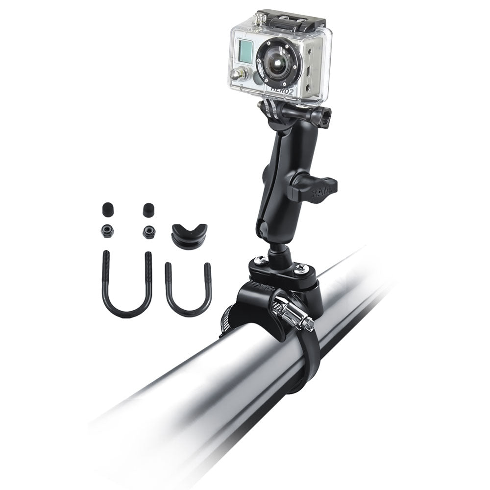 RAM Mount GoPro Hero ATV/UTV Strap Clamp Roll Bar Mount [RAM-B-149Z-2-GOP1U] - Houseboatparts.com