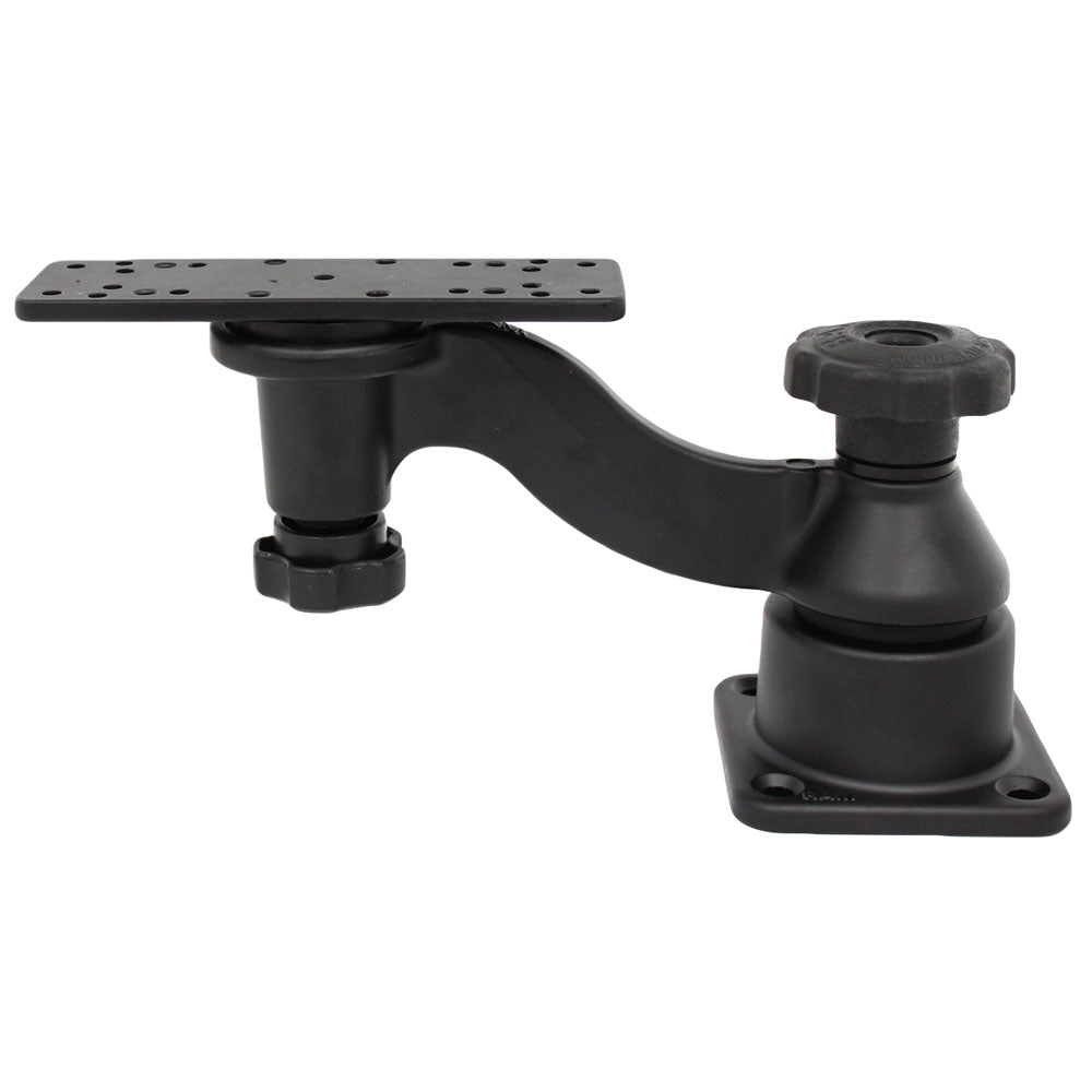 RAM Mount Flat Surface Horizontal Single Swing Arm Mount [RAM-109HU] - Houseboatparts.com