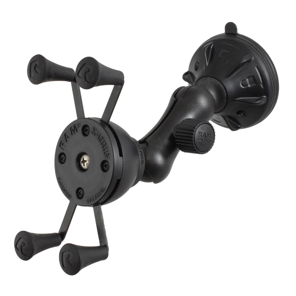 RAM Mount X-Grip Composite Twist Lock Suction Cup Mount [RAP-B-166-2-UN7U] - Houseboatparts.com