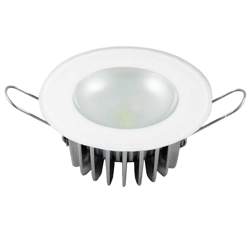 Lumitec Mirage - Flush Mount Down Light - Glass Finish - 3-Color Red/Blue Non Dimming w/White Dimming [113198] - Houseboatparts.com