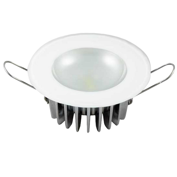 Lumitec Mirage - Flush Mount Down Light - Glass Finish - 3-Color Red/Blue Non Dimming w/White Dimming [113198] - Houseboatparts.com