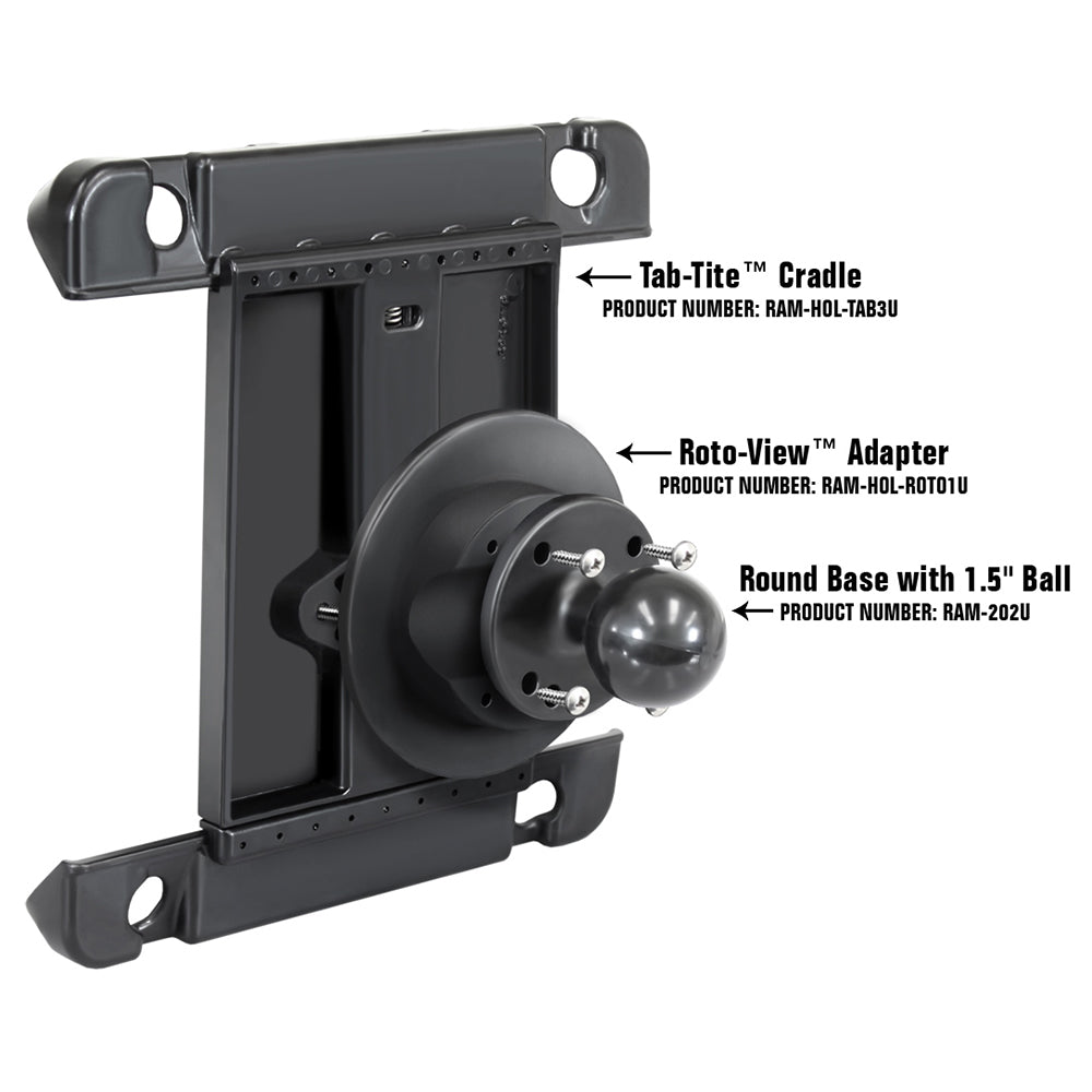 RAM Mount Roto-View Adapter Plate [RAM-HOL-ROTO1U] - Houseboatparts.com