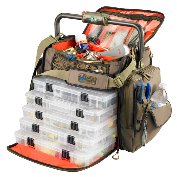 Wild River FRONTIER Lighted Bar Handle Tackle Bag w/5 PT3700 Trays [WT3702] - Houseboatparts.com