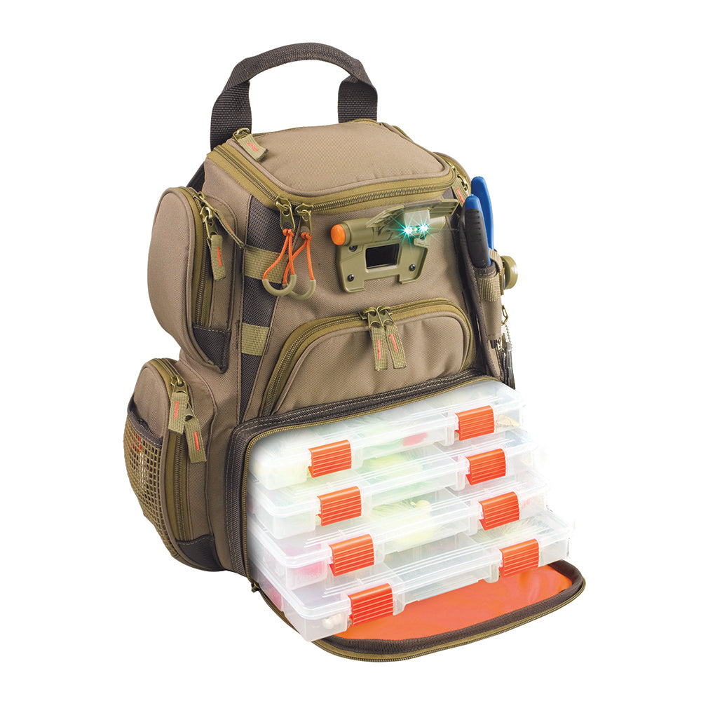 Wild River RECON Lighted Compact Tackle Backpack w/4 PT3500 Trays [WT3503] - Houseboatparts.com