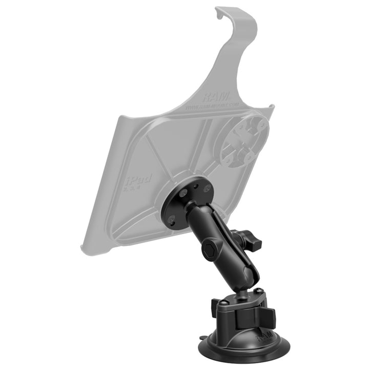 RAM Mount Twist Lock Suction Cup w/Round Base Adapter [RAM-B-166-202U] - Houseboatparts.com