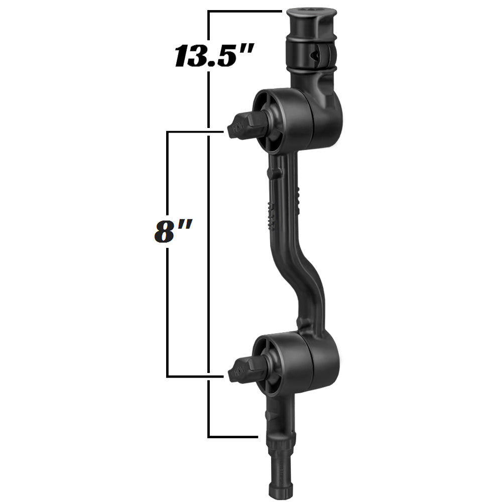 RAM Mount Adjustable Adapt-a-Post 13.5" Extension Arm [RAP-114-APB2U] - Houseboatparts.com