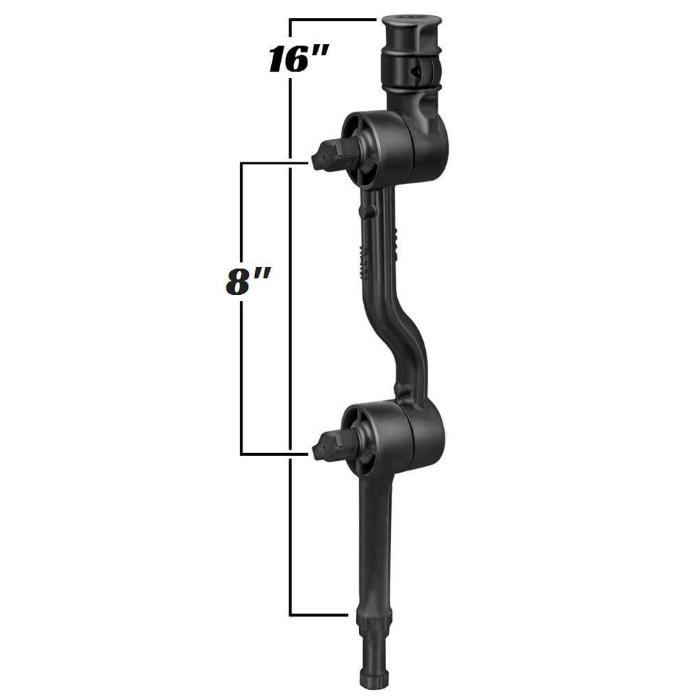RAM Mount Adjustable Adapt-a-Post 16" Extension Arm [RAP-114-APB3U] - Houseboatparts.com