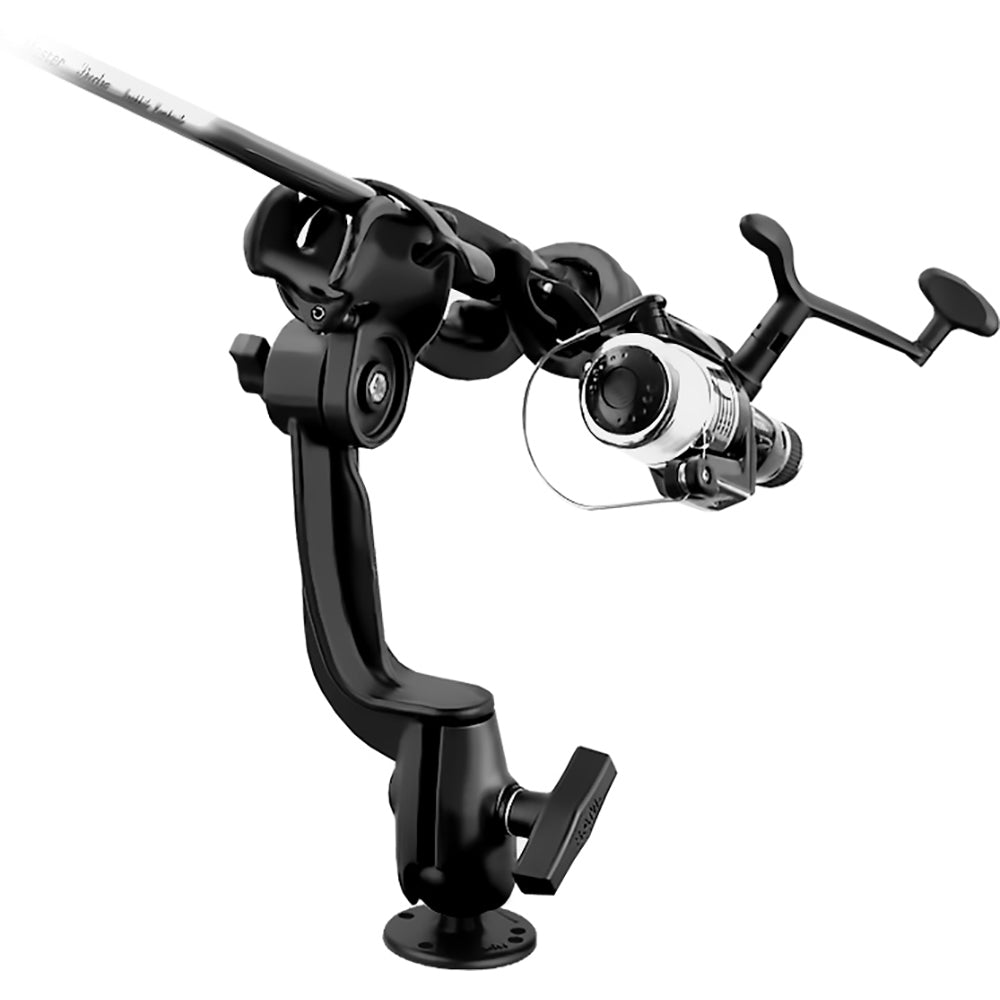 RAM Mount RAM-ROD 2000 Fishing Rod Holder w/RAM-ROD Revolution Ratchet/Socket System & Round Flat Surface Base [RAM-114-RBU] - Houseboatparts.com