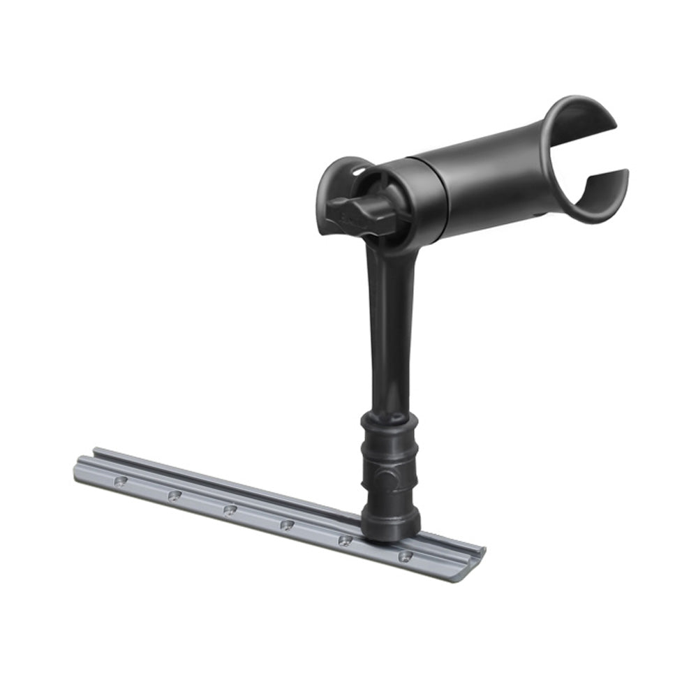RAM Mount Ram Tube Jr. Rod Holder w/ 6" Post & Adapt-A-Post Track Mounting Base [RAP-390-AAPU] - Houseboatparts.com