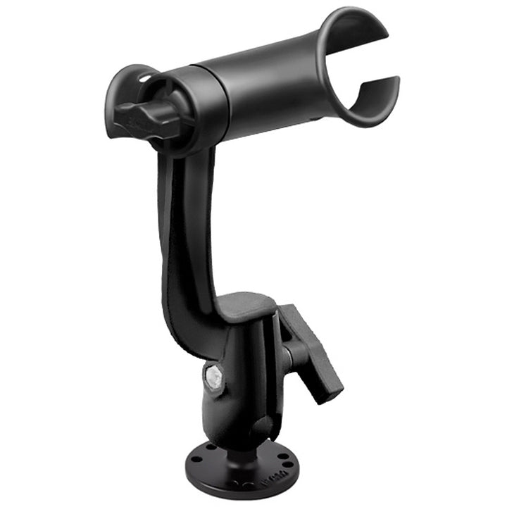 RAM Mount Ram Tube Jr. Rod Holder w/ RAM-ROD Revolution Ratchet/Socket System [RAP-390-RBU] - Houseboatparts.com