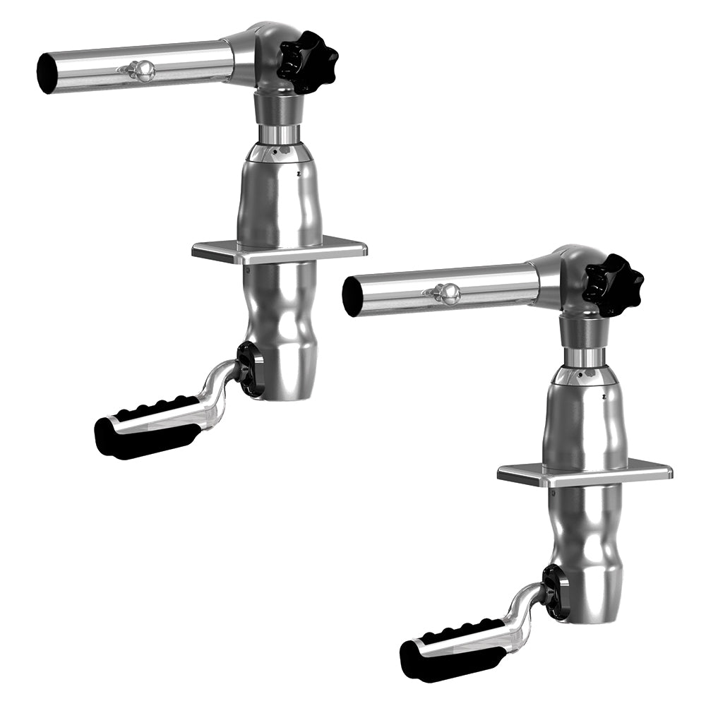 TACO Grand Slam 280 Outrigger Mounts w/Offset Handle [GS-2801] - Houseboatparts.com