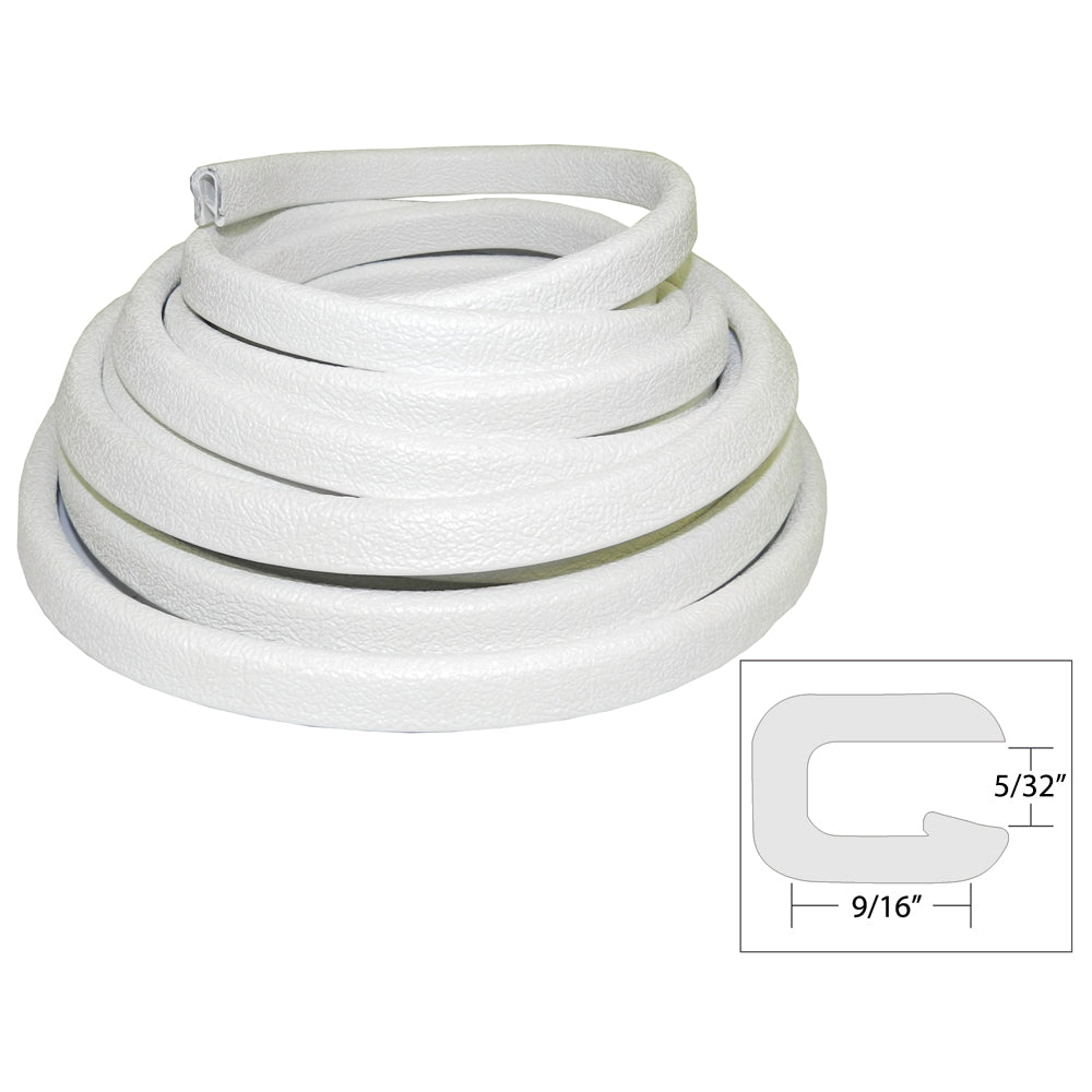 TACO Flexible Vinyl Trim - 5/32" Opening x 9/16"W x 25'L - White [V30-1005W25-1] - Houseboatparts.com